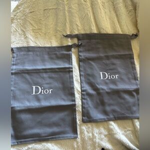 2 Gray Dior Dustbags
